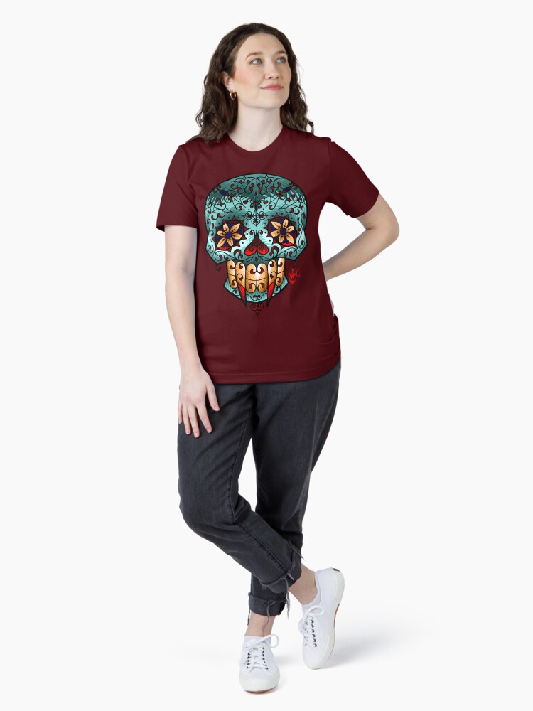 Thumbnail 4 of 7, Essential T-Shirt, Vampire Sugar Skull designed and sold by jabwai.