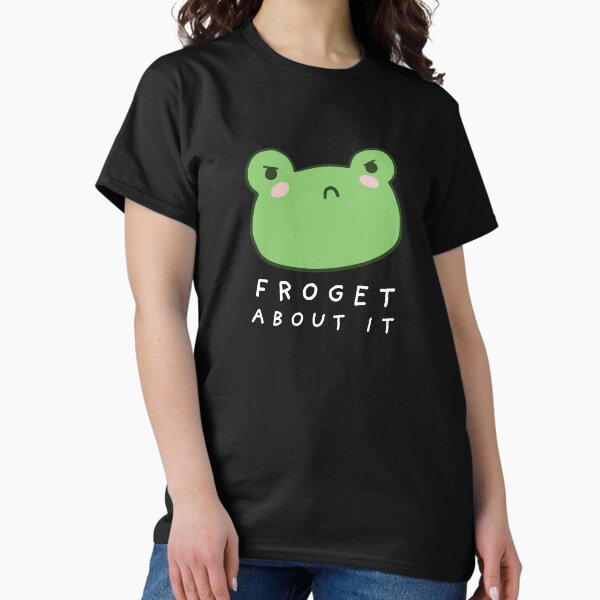 Item preview, Froget About It: Cute Grumpy Frog with a Funny Frogge Pun, Kawaii Froggy Face Meme, Sarcastic Italian "Forget About It" Saying designed and sold by MinistryOfFrogs.