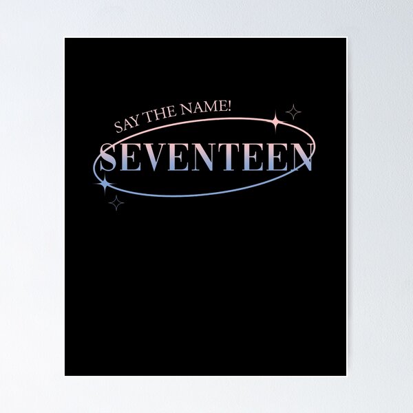 Seventeen Kpop Names Posters for Sale | Redbubble