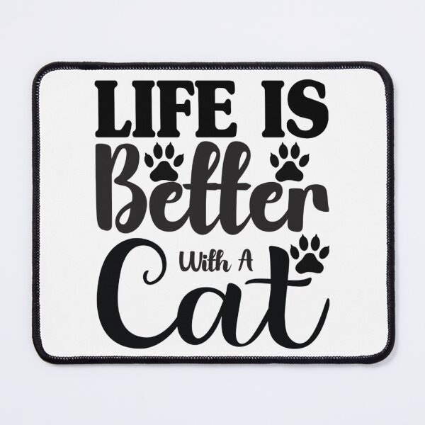 Item preview, Life Is Better With A Cat, Cat Life Is Perfect, Grumpy Old Man -  Funny    designed and sold by MICKEYdesignss.