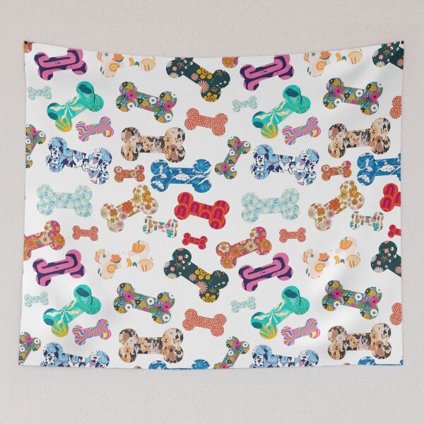 Item preview, Colourful dog bones designed and sold by FGCART.