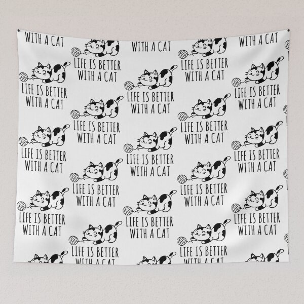 Item preview, Life is better with cat     designed and sold by MICKEYdesignss.