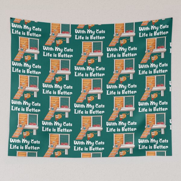 Item preview, Life is better with cat    designed and sold by MICKEYdesignss.