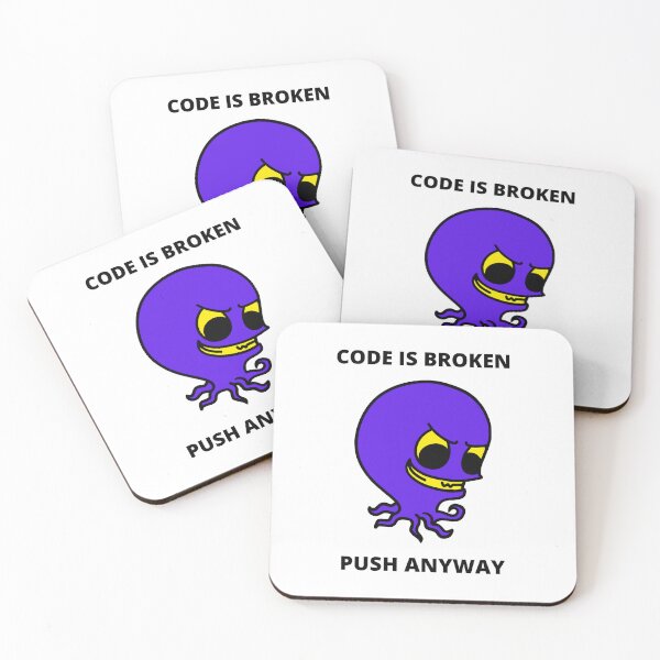 Item preview, Developer Meme Gift For Software Developer Gift For Project Manager Code Is Broken Push Anyway designed and sold by ohsheep.