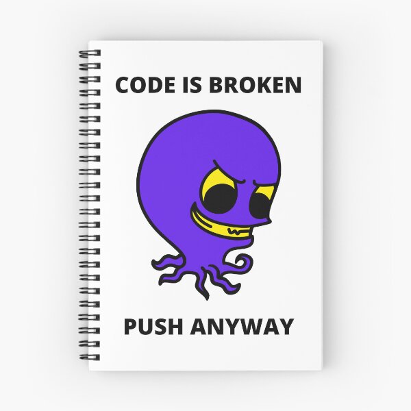 Item preview, Developer Meme Gift For Software Developer Gift For Project Manager Code Is Broken Push Anyway designed and sold by ohsheep.
