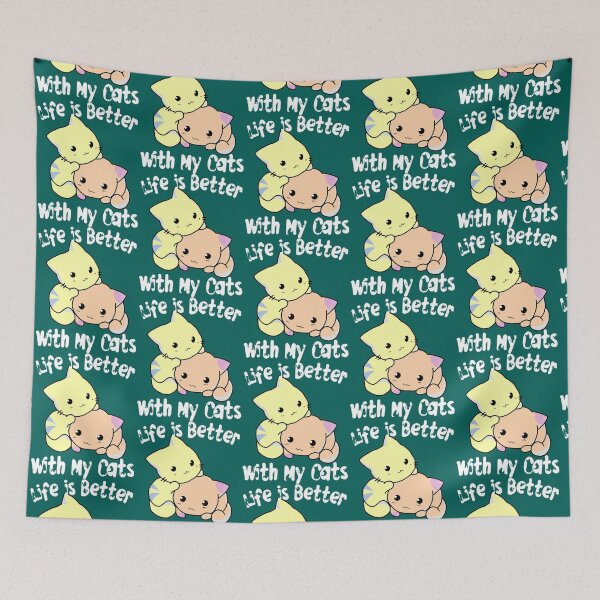 Item preview, Life is better with cat   designed and sold by MICKEYdesignss.