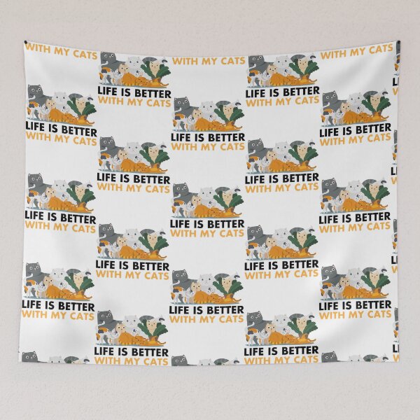 Item preview, Life Is Better With Cats    designed and sold by MICKEYdesignss.
