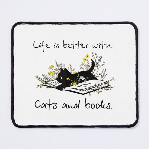 Item preview, Life Is Better With Cats And Books   designed and sold by MICKEYdesignss.