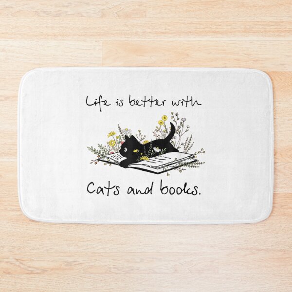 Item preview, Life Is Better With Cats And Books   designed and sold by MICKEYdesignss.