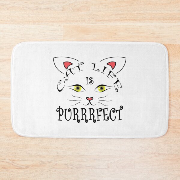 Item preview, Yellow Eyes Cat Life Is Perfect   designed and sold by MICKEYdesignss.