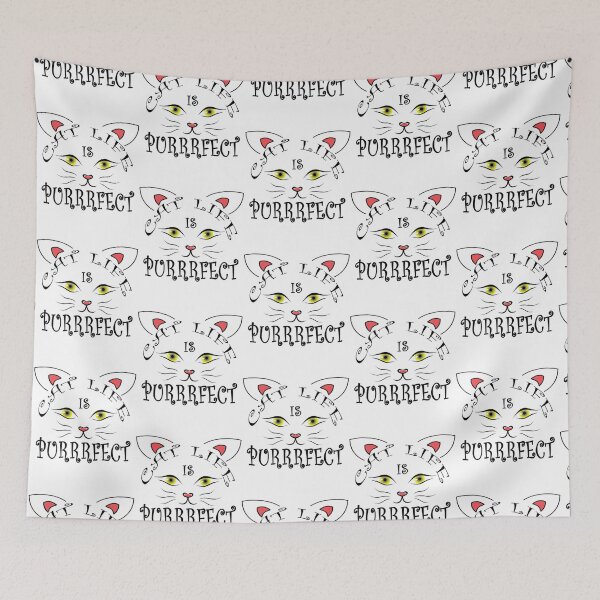 Item preview, Yellow Eyes Cat Life Is Perfect   designed and sold by MICKEYdesignss.