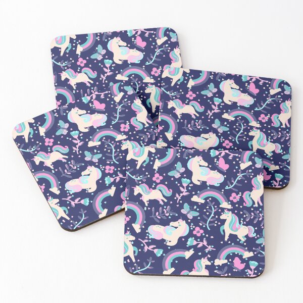 Item preview, Unicornia - Unicorns' Dreamland (dark pink) designed and sold by Dorina Larsdotter.