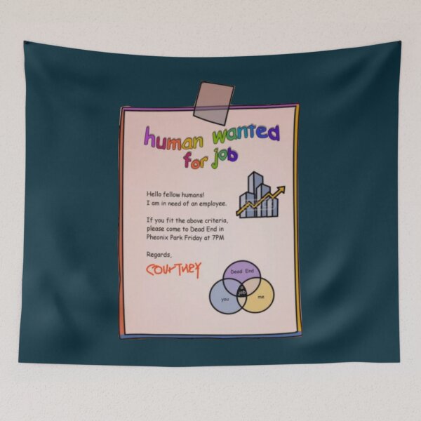 Item preview, Human wanted for job  Dead end   designed and sold by NerdyArtyGoods.