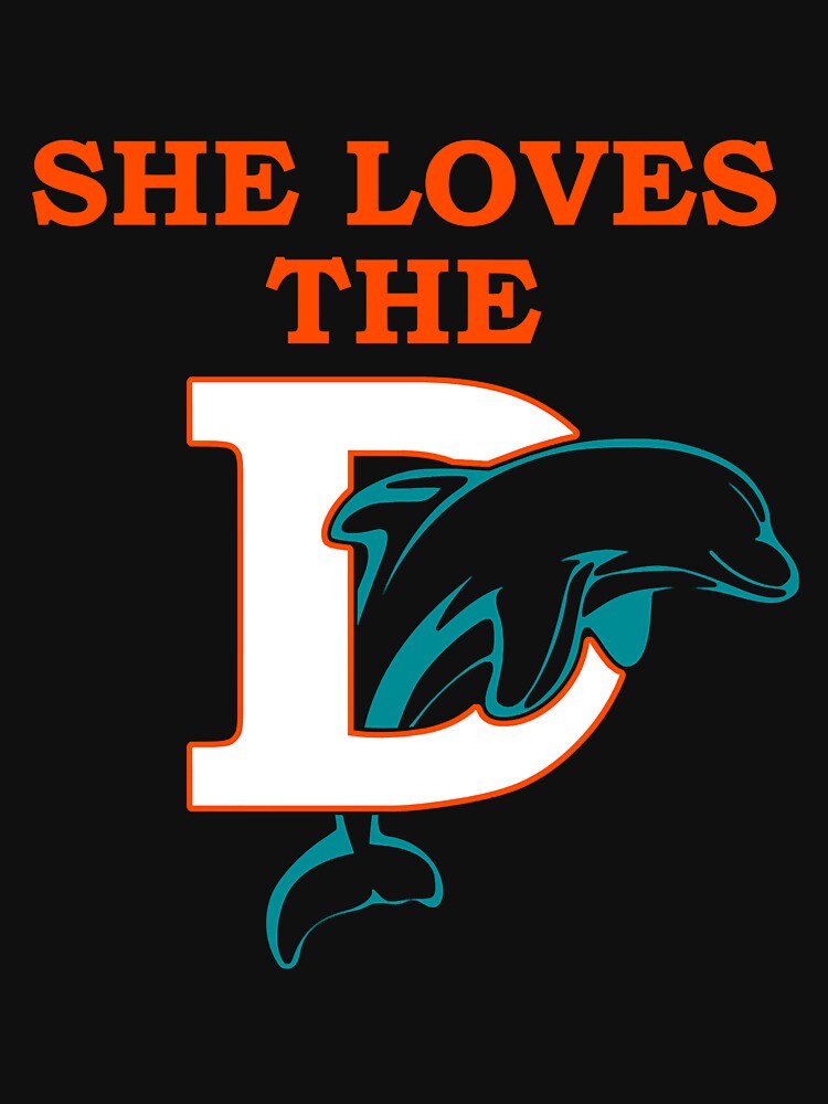 Funny She Loves The Miami D Pro Football Classic T-Shirt for Sale