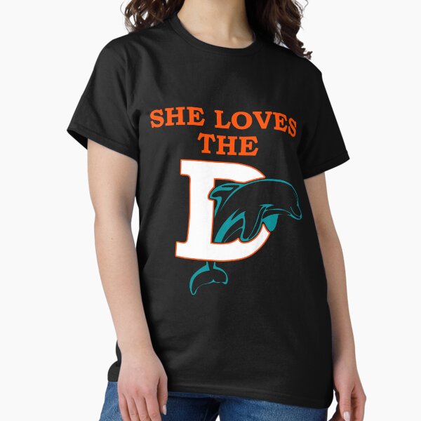 Item preview, Funny She Loves The Miami D Pro Football designed and sold by LanaMada.
