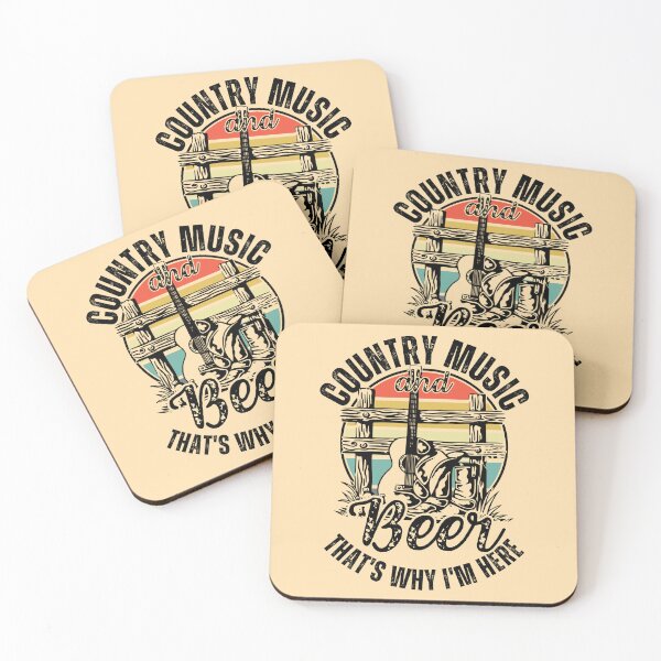 Item preview, Country Music And Beer That's Why I'm Here (Country Music And Western Style Gift) designed and sold by i-longmanshop.