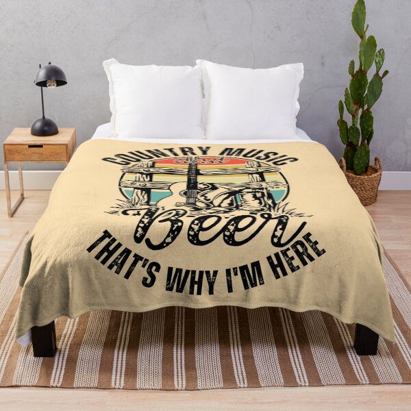Item preview, Country Music And Beer That's Why I'm Here (Country Music And Western Style Gift) designed and sold by i-longmanshop.
