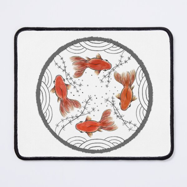 Item preview, Japanese Goldfish Vintage Ukiyo-e Art Logo designed and sold by Marinaaa010.