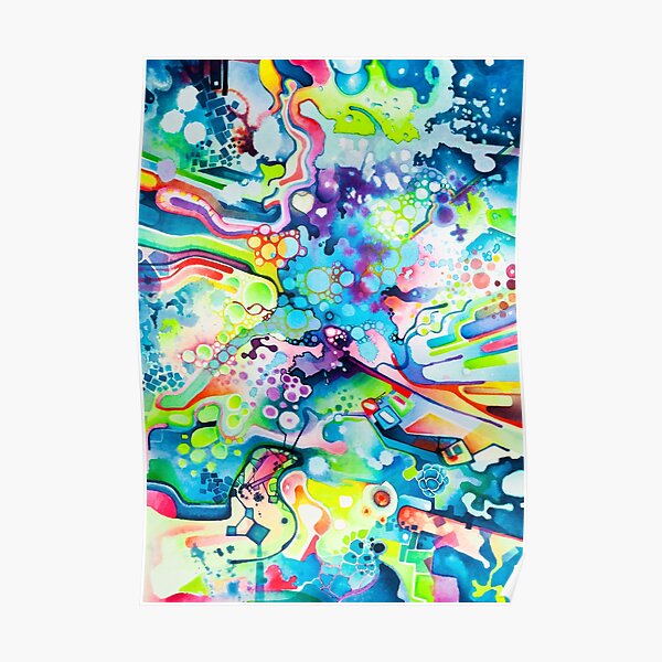 Parts of Reality Were Missing, But Which Parts? - Watercolor Painting Poster