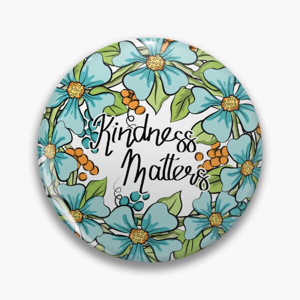 Item preview, Kindness Matters Floral Wreath Art designed and sold by Ayesha Saleem.