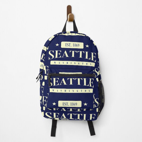 Item preview, Seattle EST. 1869 (Navy Creme) designed and sold by The Street Sign Store.