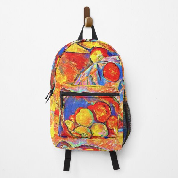Item preview, The Basket of Apples by Paul Cezanne - colorful recreation designed and sold by NickoPrints.