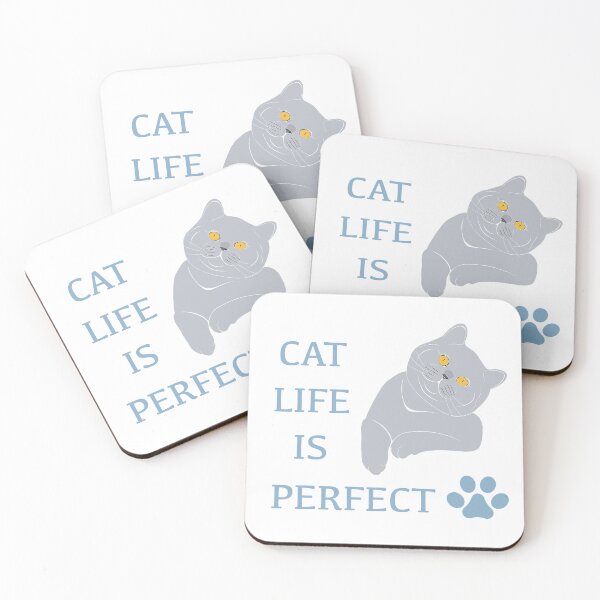 Item preview, Introducing our "Cat life is perfect" t-shirt and sticker. Show off your love for cats and your sense of humor with our funny sayings designs. Make a statement that cat life truly is perfect. designed and sold by SERGEY OVCHARUK.
