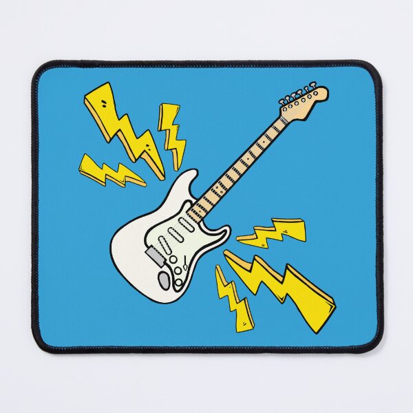 Item preview, Fender Stratocaster Electric Guitar Cartoon designed and sold by CupOfJoeInc.