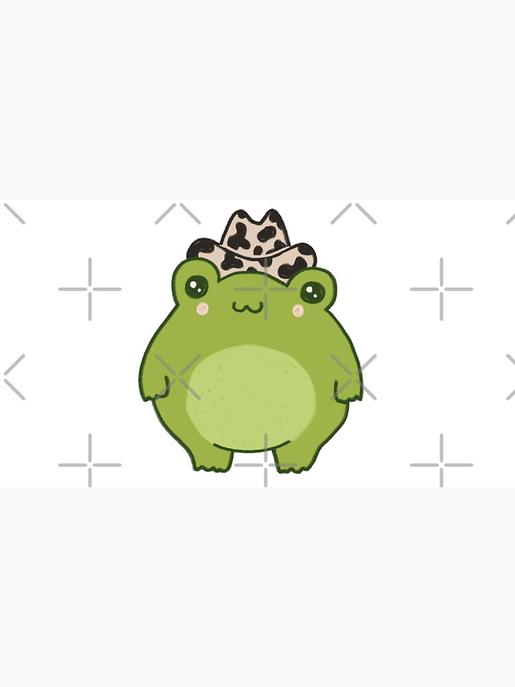 Pastel Strawberry Frog: Kawaii Cottagecore Aesthetic Chubby Froge