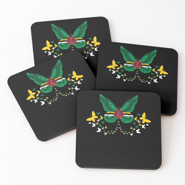 Item preview, Dominica Dominican Dominica Flag Butterflies designed and sold by ShopTheStyle.