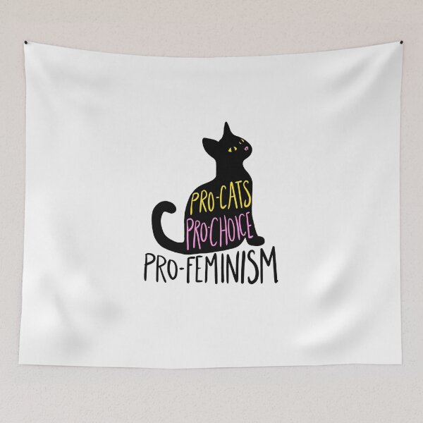 Item preview, Pro-cats pro-choice pro-feminism designed and sold by Ly033.