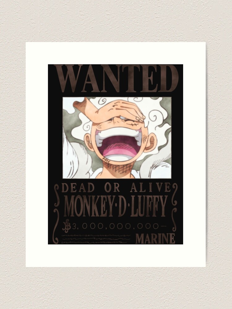 Affiche One Piece Wanted de Luffy - Nouvelle prime