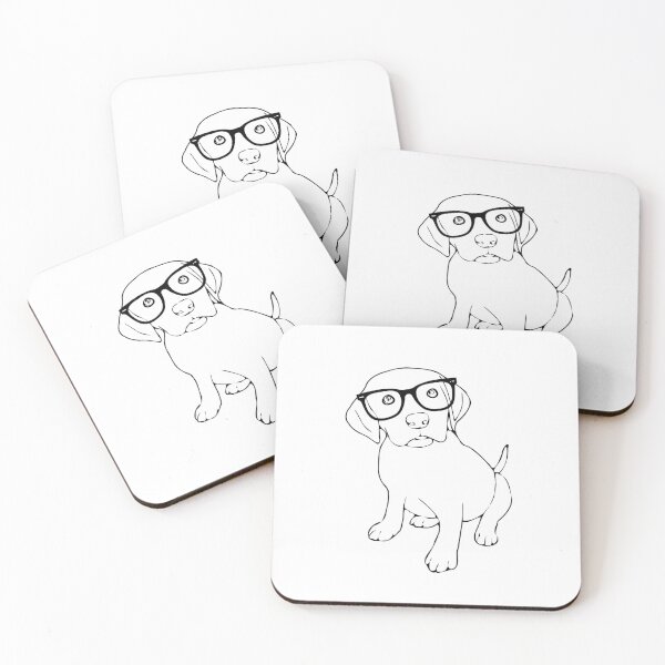 Item preview, Puppy with Glasses designed and sold by KGoPrintables.
