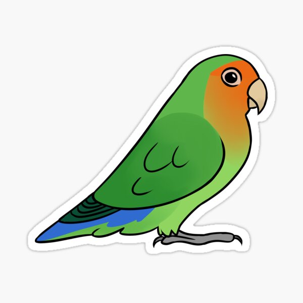 Item preview, Lovebird Roseicollis Orange Face designed and sold by Mariewsart.