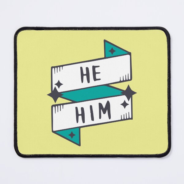 Item preview, He / Him (Masculine) in Light Yellow designed and sold by LaurenTowner.
