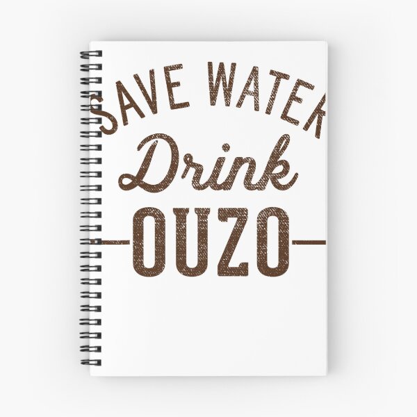 Item preview, Grunge Vintage Save Water Drink Ouzo designed and sold by nedrae.