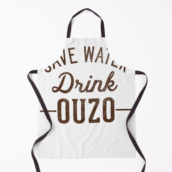 Item preview, Grunge Vintage Save Water Drink Ouzo designed and sold by nedrae.