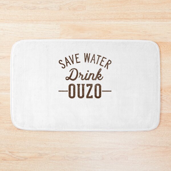 Item preview, Grunge Vintage Save Water Drink Ouzo designed and sold by nedrae.