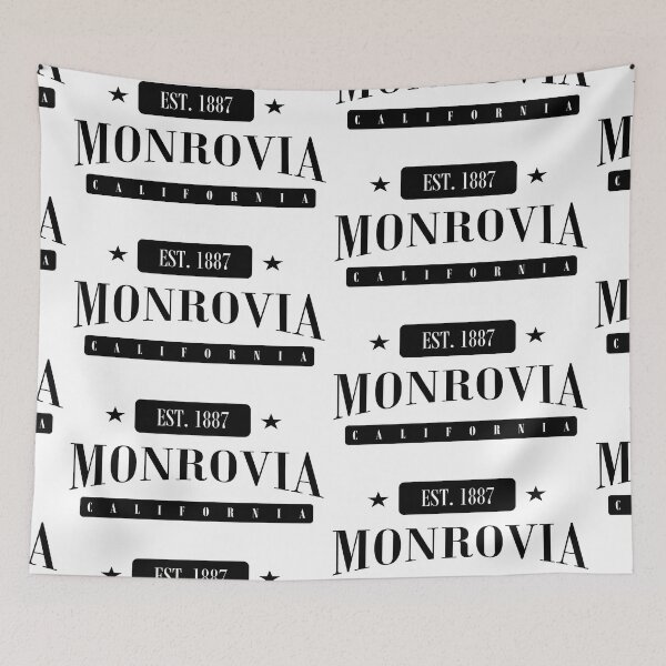 Item preview, Monrovia Est. 1887 Standard Black designed and sold by The Street Sign Store.