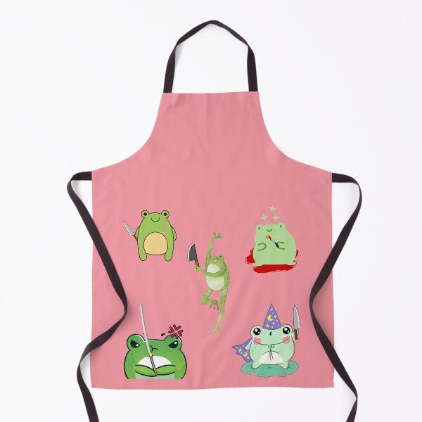 Item preview, Cute Cartoon Kawaii Frog holding knife Pack | adorable knife animals | Japanese Kawaii aesthetic | Kawaii knife Frog | Froggy knife | Chibi kawaii frog and mushrooms designed and sold by Saffire6.