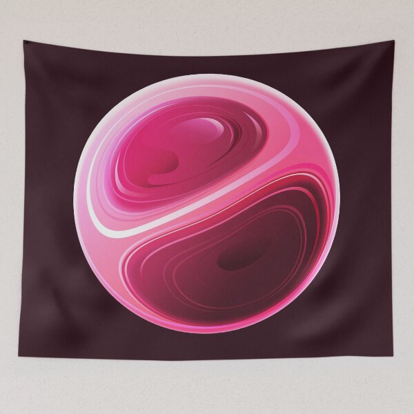 Item preview, Abstract red-pink sphere designed and sold by Andrey Prokopenko.