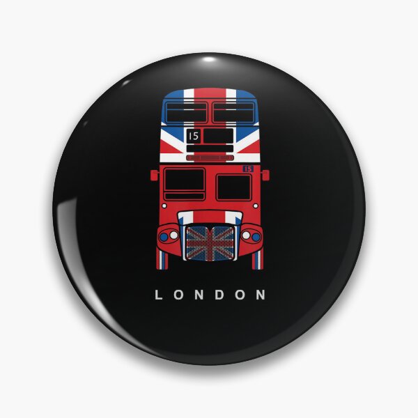 Item preview, Famous London Double Decker Red Bus With UK Flag Pattern designed and sold by nedrae.
