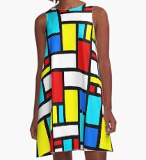 Bauhaus-esque Mid Century Modern 4 A-Line Dress
