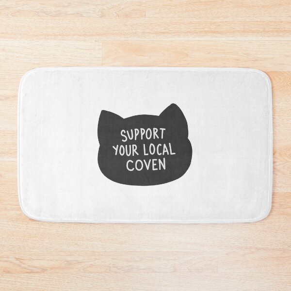 Item preview, Support Your Local Coven (black cat version) designed and sold by shysnail.