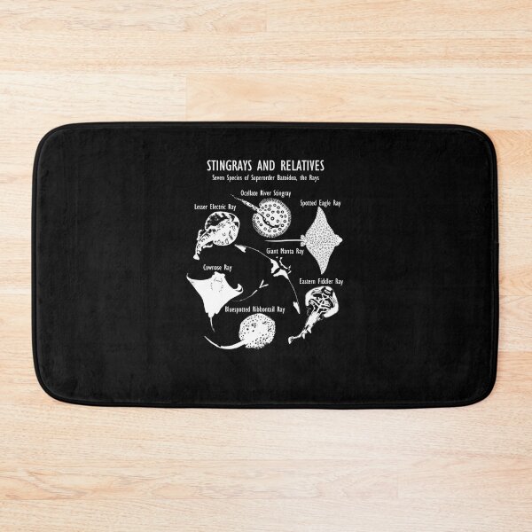 Item preview, Stingray Species_ Manta Ray, River Stingray, and More designed and sold by nedrae.
