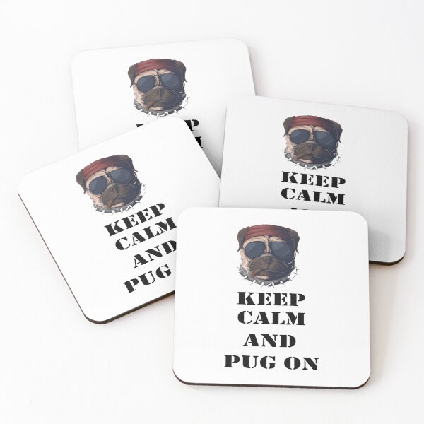 Item preview, keep calm and pug onfor mom for lovers for dad for grandpafor grandmakeep calm and pug on T keep calm and pug on shirtbirthdaygiftchrismas  designed and sold by Cipherstudio.
