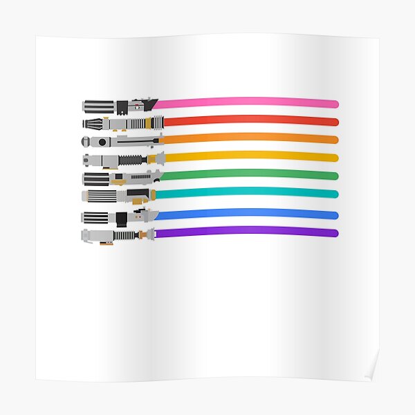 Pride Lightsabers Poster