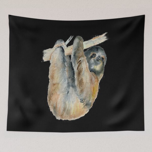 Item preview, Drawing sloth, cartoon sloth, ink sloth designed and sold by MACKENZIWINKE.