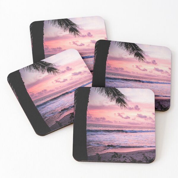 Item preview, Tropical pink purple sunset beach designed and sold by Zirrko.