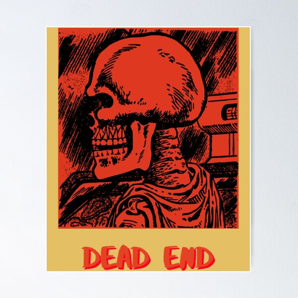 Item preview, Dead End  Red Skeleton Illustration192 designed and sold by Cipherstudio.